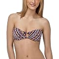 Mossimo&reg; Black Women's Bandeau Stripe Swim Top - Burgundy