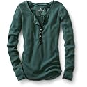 Solid-Color Waffle Henley