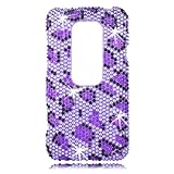 Talon 16144 Full Diamond Bling Phone Shell for HTC Evo 3D (Leopard-Purple)  ....