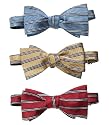 Horizontal Stripe Bow Tie
