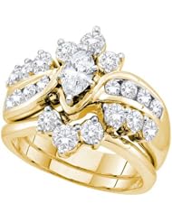 1.99CT-DIA 0.40CTCMQ BRIDAL SET