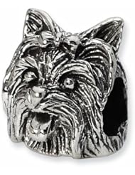 Silver Reflections Yorkshire Terrier Dog Bead Charm QRS1281