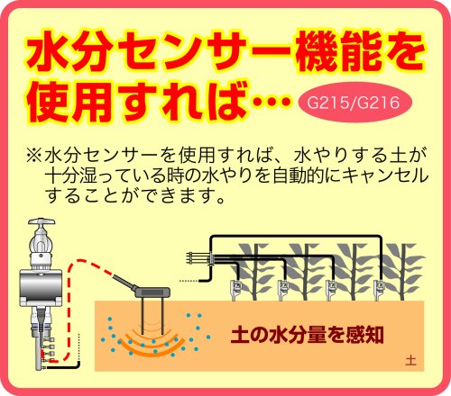 タカギ 水分センサー付かんたん水やりタイマー G215 G215