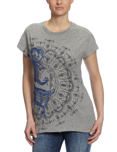 Replay Damen T-Shirt, W3281D.000.2660, Gr. 42 (XL), Grau (M02 melange grey) Preisvergleich