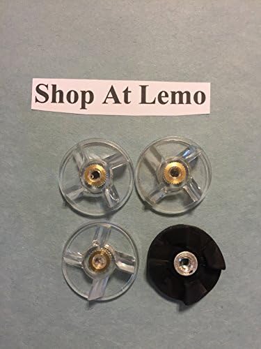 Magic Bullet 3 Top Gear (Clear Plastic), 1 Rubber (Black)