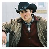 Brokeback Mountain Color Matte Photograph (12x12 Inches - Jake Gyllenhaal - Black Hat)