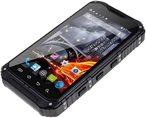 JIAKE Discovery A9 Waterproof 3G Rugged Android 4.2.2 Unlocked Smartphone 1.3GHz Quad Core Dual SIM Dustproof Shockproof Capacitive Screen GPS 8MP (Black)