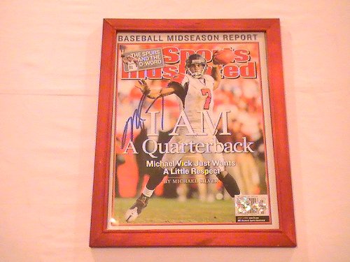 MICHAEL VICK SIGNED AUTOGRAPHED SPORTS ILLISTRATED MAGAZINE ATLANTA FALCONS COA + HOLOGRAM JSA