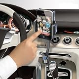 Excelvan Hands-Free FM Transmitter + Car Charger + Remote for iPhone 4S/4/3GS/3G iPOD