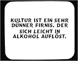 Mauspad mit Kultur ist ein sehr dünner Firnis, der sich leicht in Alkohol auflöst. Dekoration