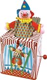 Traditional metal clown Jack in the Box