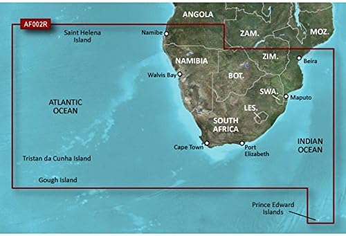 Garmin Bluechart G2 HXAF002R South Africa Micro SD & SD - Detailed Map Coverage