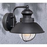 Lighthouse-TB - 1 Light Small Nautical Outdoor Lighting Wall Lamp Fixture - Textured Black - B2525