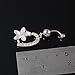 MSmask New Fashion Flower Rhinestone Heart Dangle Ball Belly Button Navel Ring Bar Barbell Body Piercing