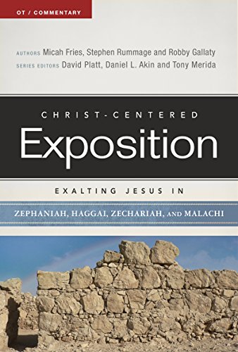 Exalting Jesus in Zephaniah, Haggai, Zechariah, and Malachi (Christ-Centered Exposition Commentary), by Micah Fries, Stephen Rummage, Robby Gallaty