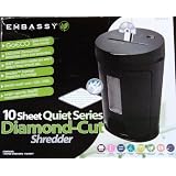 Embassy - 10 Sheet Quiet Series Diamond-Cut Shredder (GoECO)