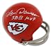 Len Dawson Autographed/Hand Signed Kansas City Chiefs Mini Helmet Inscribed 'SB IV MVP'