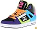 DC Kids Rebound Sneaker (Little Kid/Big Kid),Black/Turquoise/Green,13.5 M US Little Kid
