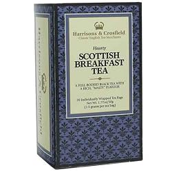 Harrisons & Crosfield Scottish Breakfast Tea, 20-Count Tea Bags (Pack of 6)