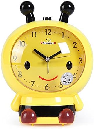Bnifey Cartoon Cute bee Analog Kids Alarm Clock with Night Light