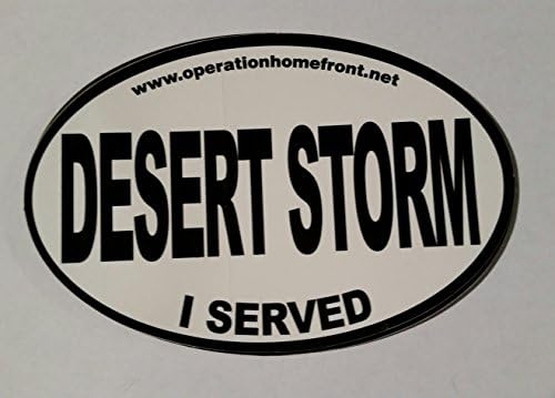 Veteran "I Served" Desert Storm Bumper Sticker