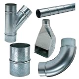 4'' X 4'' X 4'' Spiral Wye (for Dust Collection System)