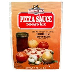Mrs. Wages Pizza Sauce Tomato Mix, 5-Ounce Packages (Pack of 6)