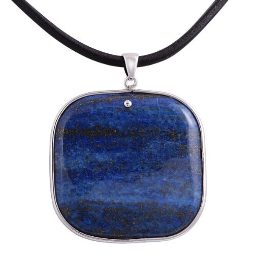 Bella Donna Damen-Halskette mit Anh&auml;nger 925 Sterlingsilber Lapis-Lazuli 44 + 5 cm 101305 Preisvergleich