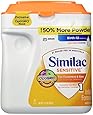 Similac Sensitve Infant Formula for Fussiness and Gas, 34 Ounce