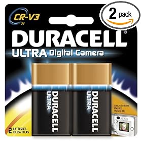 Duracell 3-Volt Camera Batteries, Lithium, CR-V3 Size, 2-Count Packages (Pack of 2)