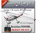 Cessna 182 Large Scale RTF Electric RC Plane, Brand New!