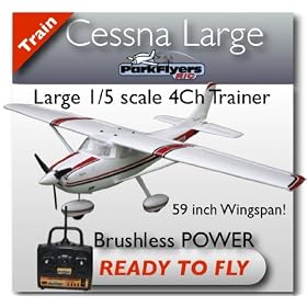 Cessna 182 Large Scale ARTF Electric RC Plane, Brand New!