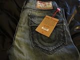 True Religion Ricky Giant Big T 83- Med Savannah Size 32
