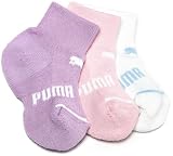 Puma Girls 2-6x 3 Pack Quarter Crew Socks