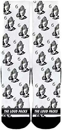 The Loud Packs Mens Graphic Custom Socks 6 God Medium Multicoloured