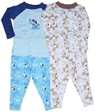 Infant Boys' Cotton Loungewear Set with Doggie Baseball Print