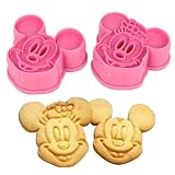 WMA 2pcs Mouce Cookie Cutter Fondant Cake Sugarcraft Crafts Mold Bakeware