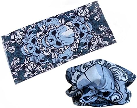 Skull Headwear Scarf Wrap Cool Perfect for Running &amp; Hiking, Biking &amp; Riding, Skiing &amp; Snowboarding, Hunting, Halloween &amp; Yoga for Women and Men