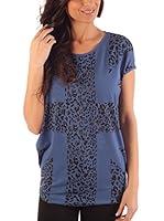 Ada Gatti Camiseta Manga Corta (Azul)