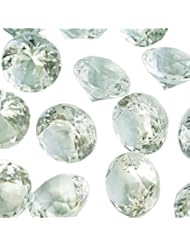 Diamond Confetti Table Decoration - 60 Carat Extra Large - 40 Pieces - Clear Diamond