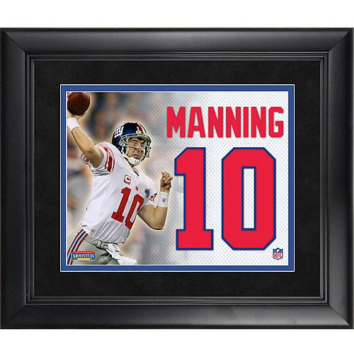 Mounted Memories New York Giants Eli Manning Framed Jersey Replica Photo