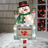 Brylane Home Pre-Lit Countdown Snowman Timer