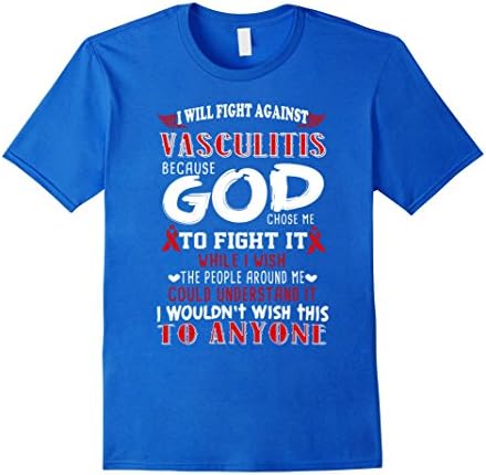 Men's Vasculitis Awareness T Shirt For Men/ Women/ Kid Medium Royal Blue