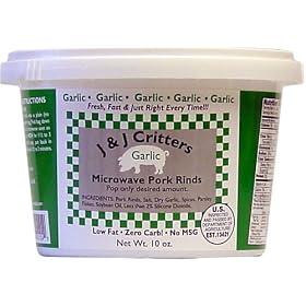 Garlic Microwavable Pork Rinds, 10 oz