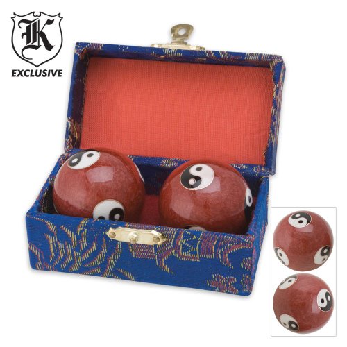 BudK Red Texture Chinese Health Balls
