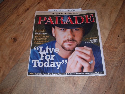 Parade Magazine, August 22, 2004-Tim McGraw.