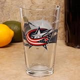 NHL Columbus Blue Jackets 16oz. Satin Etch Pint Glass