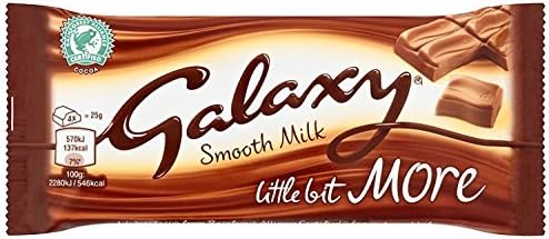 Galaxy Milk Kingsize Chocolate Bar 75 g (Pack of 24)