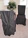 6pcs set Micro Suede Dining Chair Covers - Black