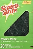 Scotch Brite Heavy Duty Industrial Size Scouring Pads (20 pack)